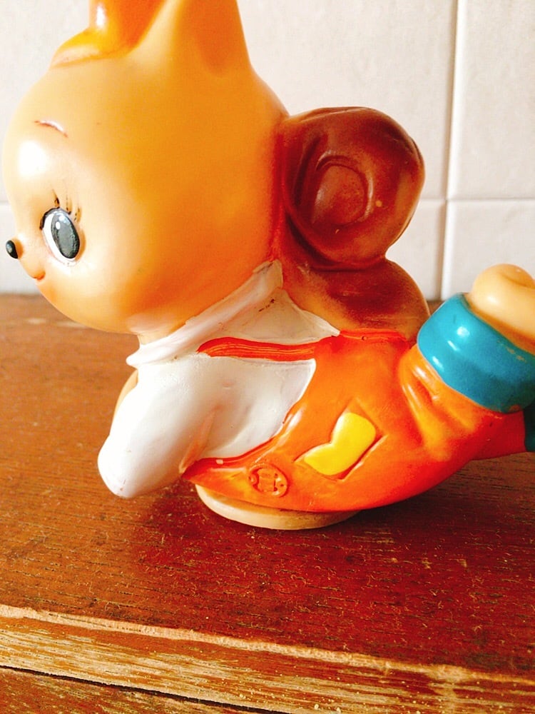 昭和レトロ 安田信託銀行 こりすのぽっこちゃん 貯金箱 | レトロ雑貨