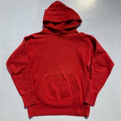 50's 60's UNKNOWN ラグランスリーブ スウェットパーカー レッド 赤