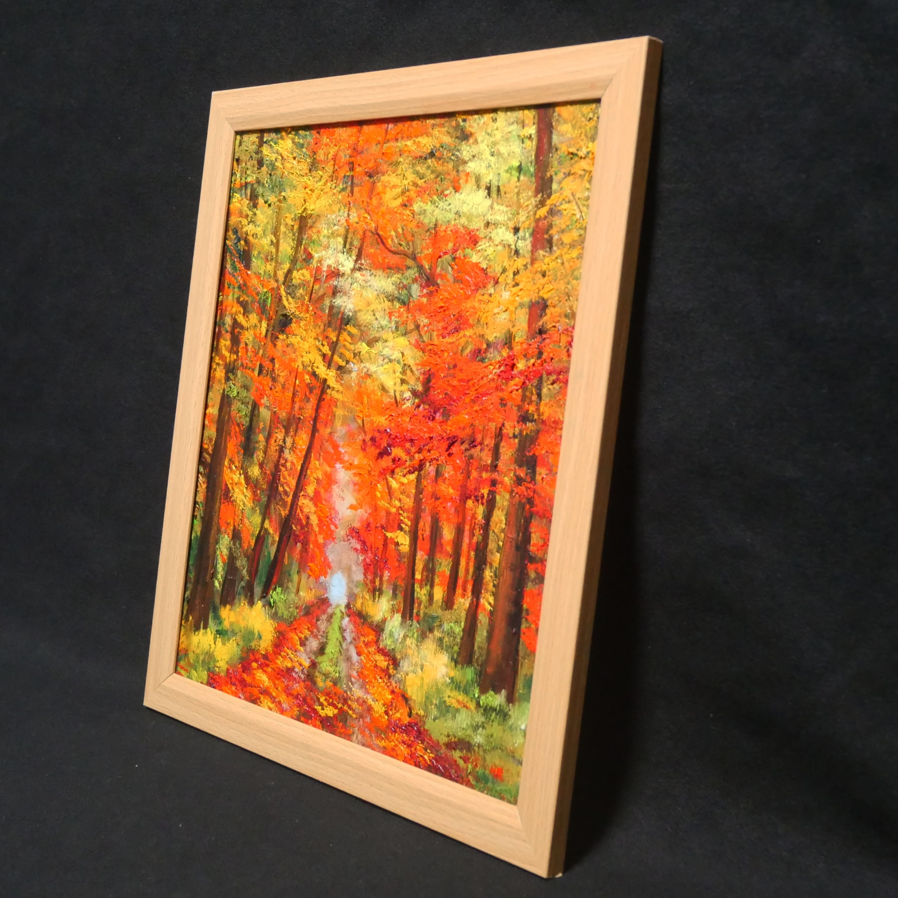 油絵 油彩 油彩画 絵 絵画 【紅葉の回廊】 | HIROSHI1990