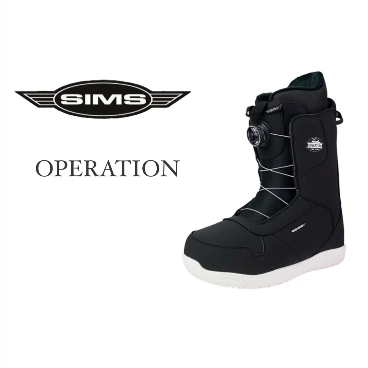 24-25モデル . SIMS .『 OPERATION 』. Black . シムス