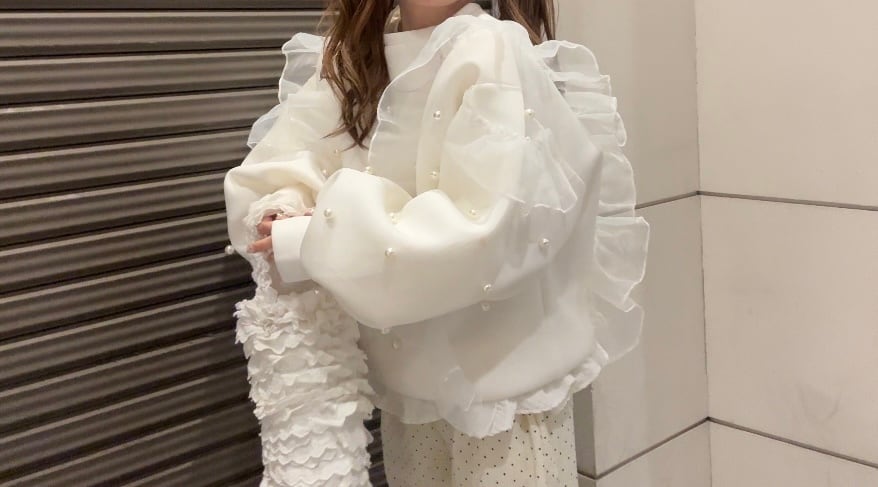 BABY PERL TULLE TOPS パールあり | MARRY ME.official
