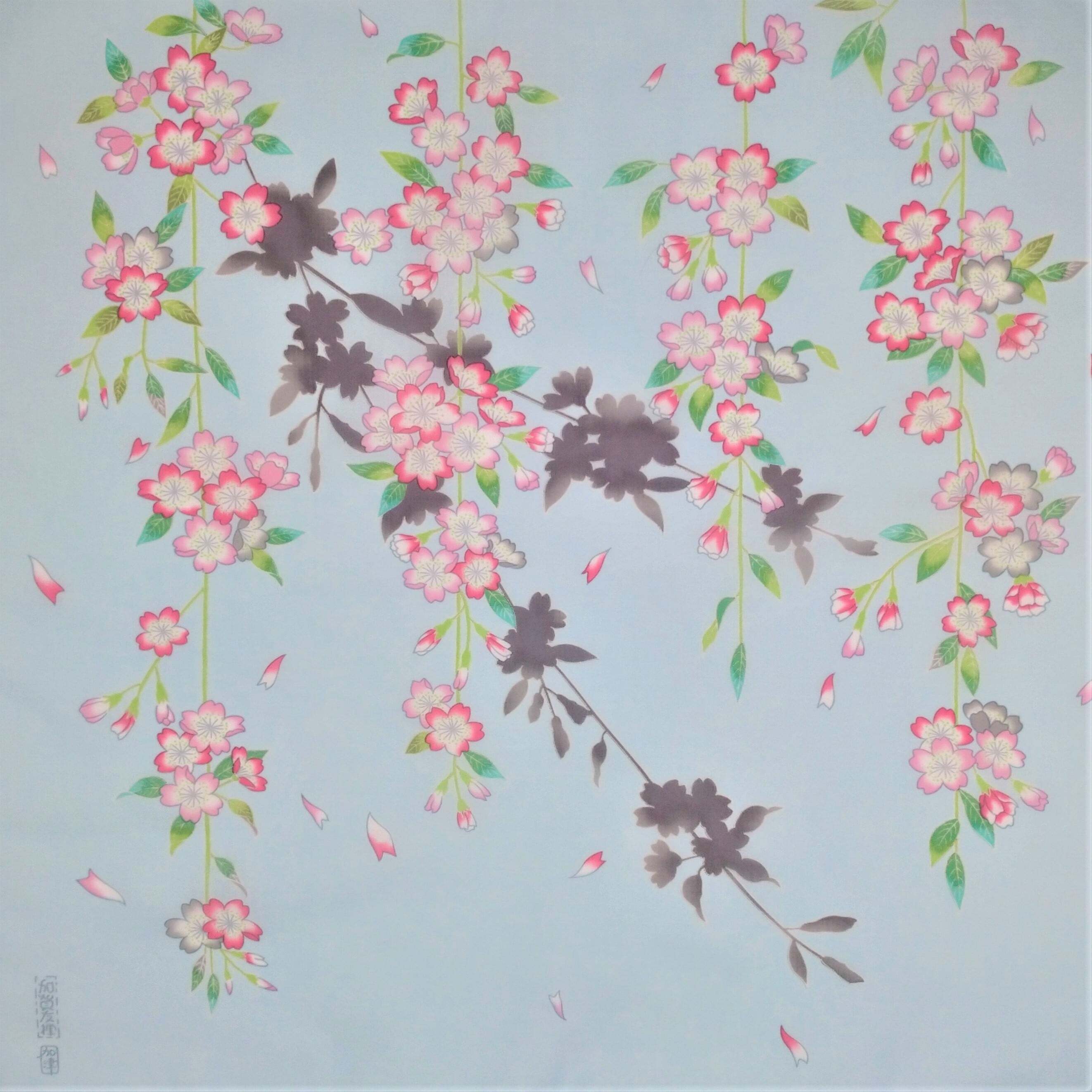 加賀友禅 作家ハンカチ | 友禅工芸すずらん online shop