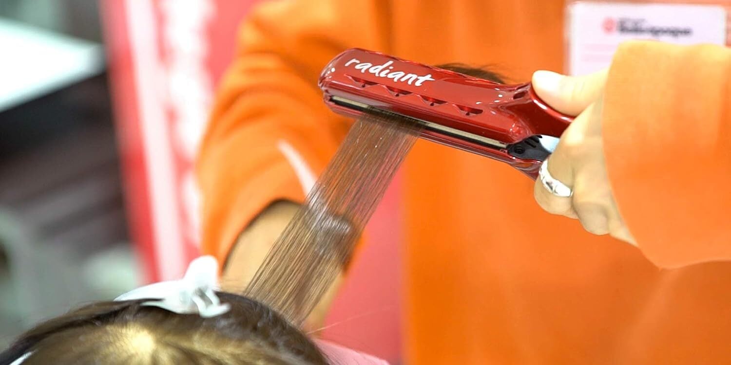 ラディアント 28mm ヘアアイロン ストレート プロ仕様 瞬間水分蒸発