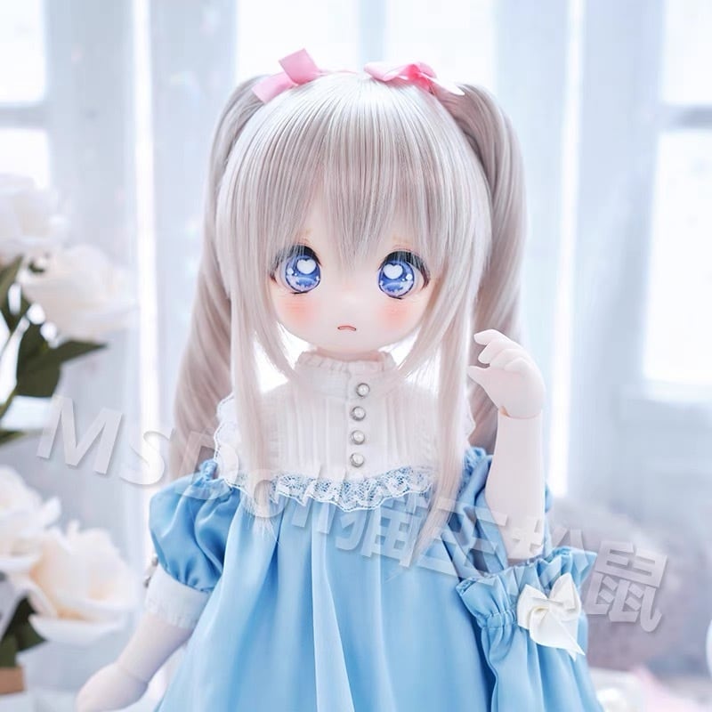 全2色！セットウィッグ BJD 1/3 1/4 1/6 MDD KUMAKO かつら 耐熱