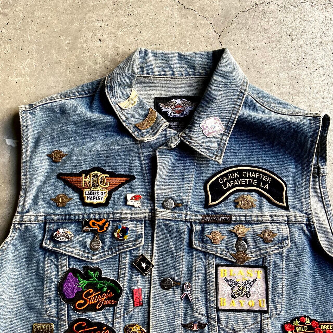 Harley-Davidson ハーレーダビッドソン カスタムデニムベスト メンズL