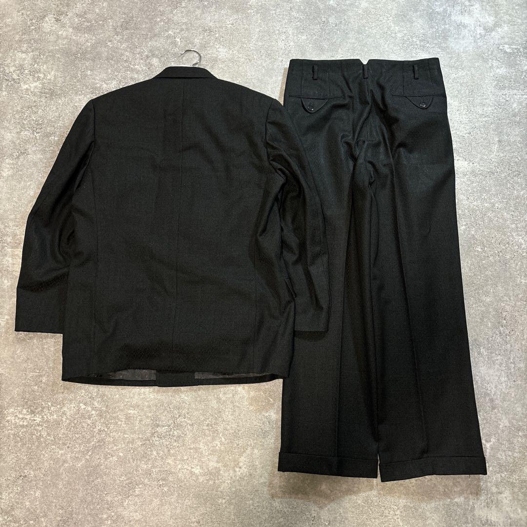 80s-90s スーツ ダブル セットアップ成人式vol.180 黒緑 | Flog.