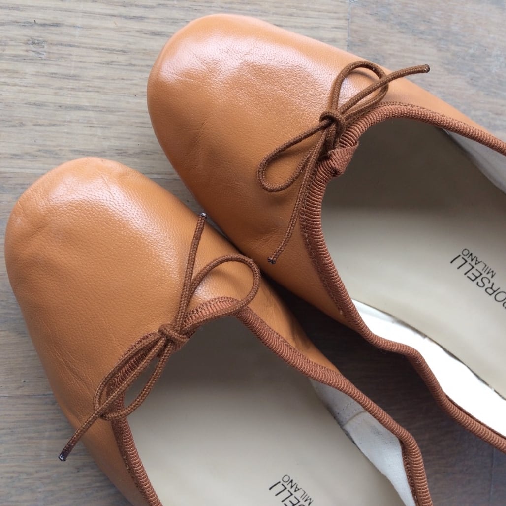 ポルセリ キャメル バレエシューズ No.37 Cammello | porsellina