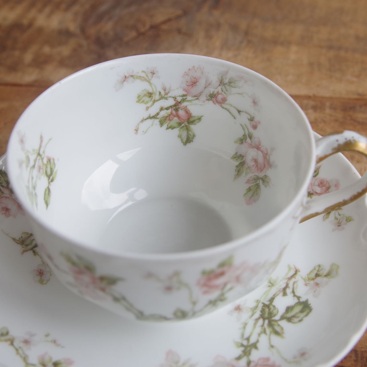 リモージュ アビランド フロンテナック 薔薇 花柄 ティーカップ