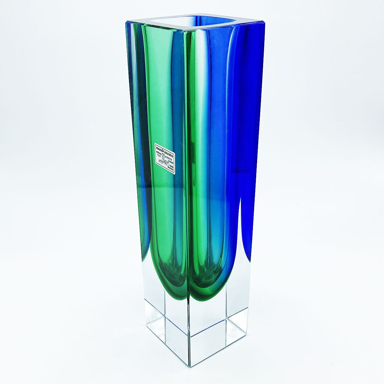 ヴェネチアガラス ムラノ マンドラザート Mandruzzato 花瓶 一輪挿し