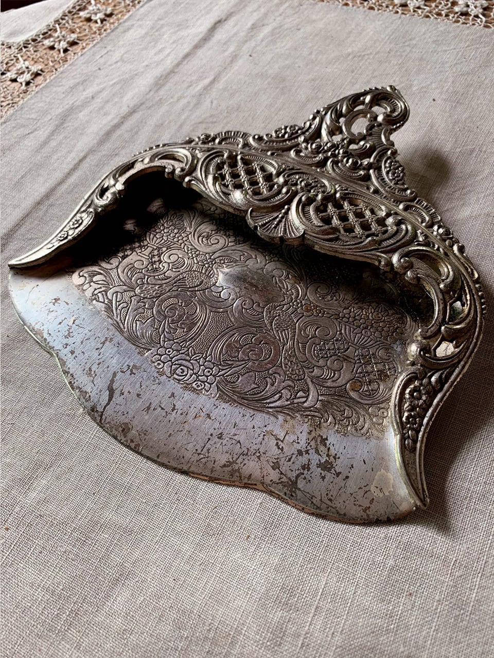 シルバーカラー ダストパン パンくず取り テーブルブラシセット