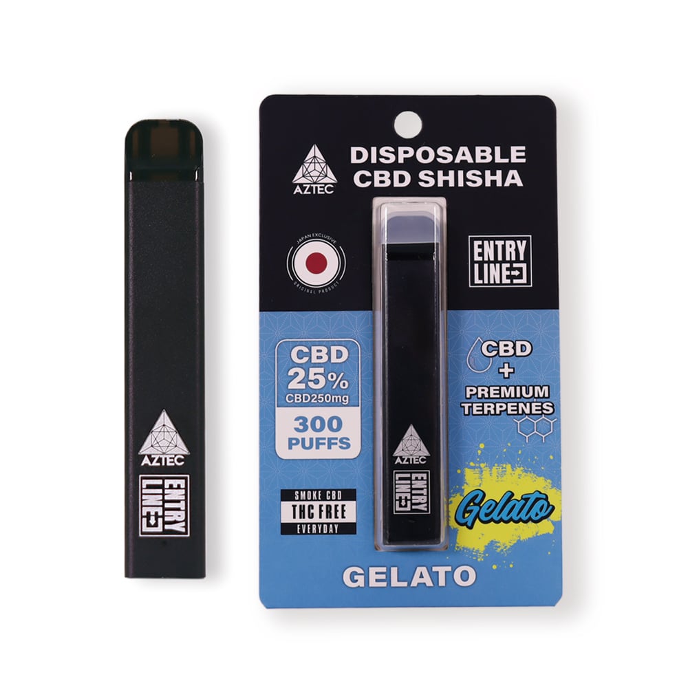 ENTRY LINE】CBD25% DISPOSABLE CBD SHISHA 1ml CBD250mg 〈LEMON LIME