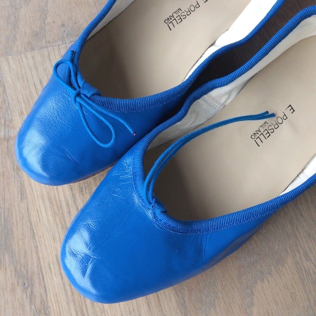 ポルセリ ブルー バレエシューズ No.38 Bluette | porsellina