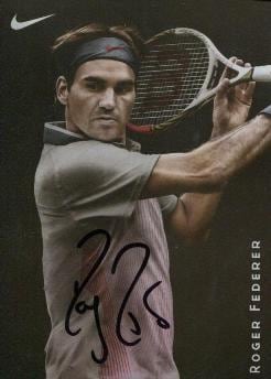 ロジャーフェデラー 直筆サイン カード NIKE ☆NIKE,フェデラー直筆