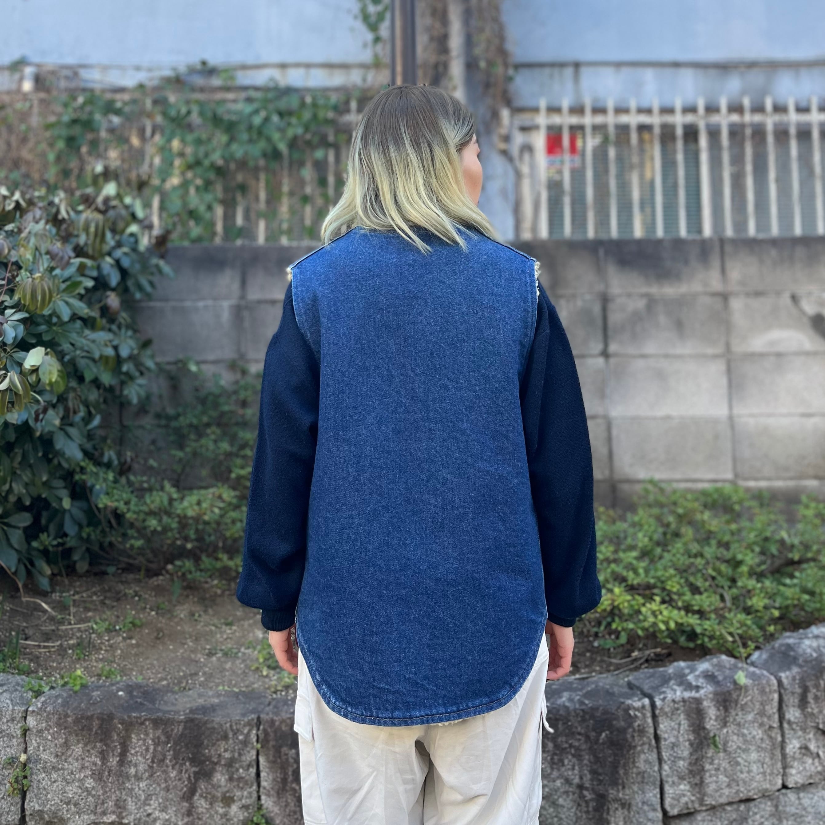 sizeM【 Carhartt 】カーハート デニムベスト ベスト ブルーデニム