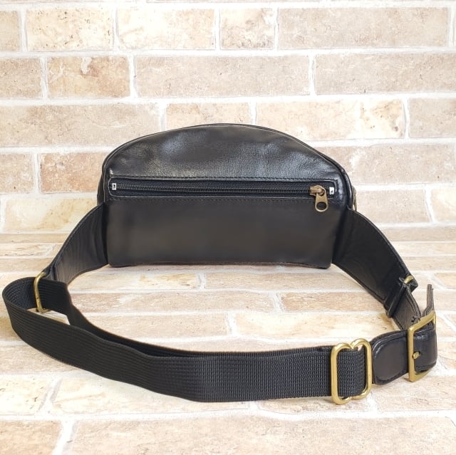 オールドコーチ ☆レザー ウエストポーチ ブラック ボディバッグ COACH