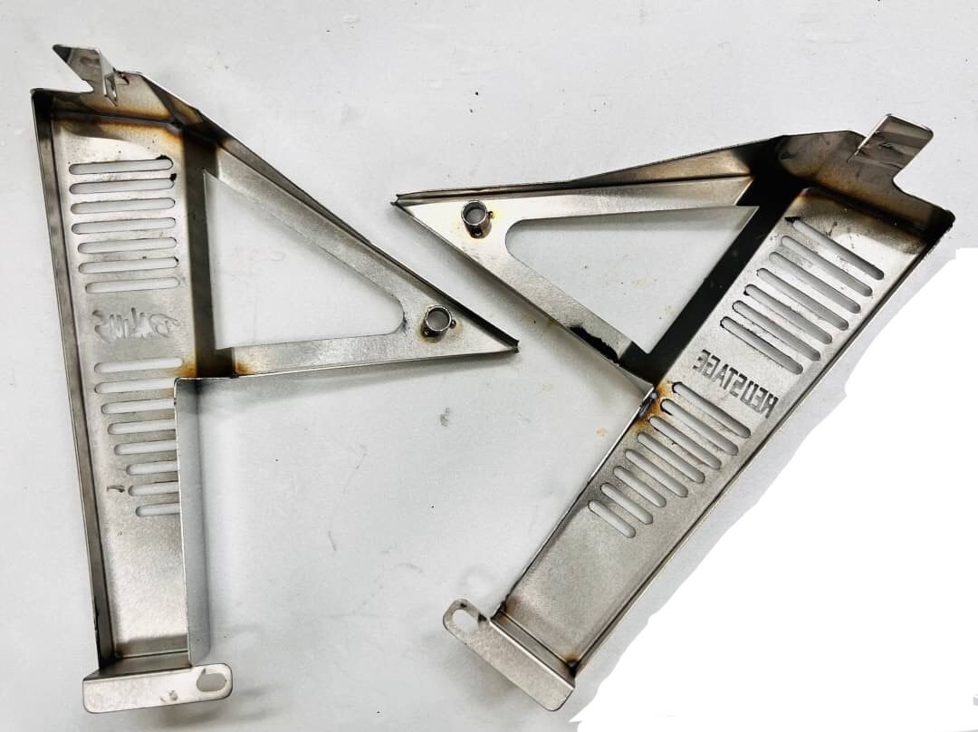 バリオス オリジナル ラジエーターカバー 鏡面 ステンレス エアダクト