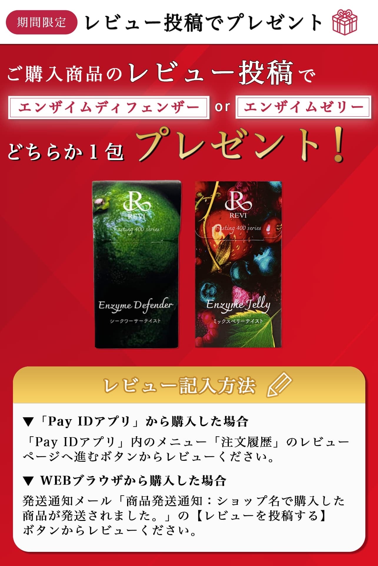 REVI Fasting 400 series エンザイム ジェリー（ミックスベリー味