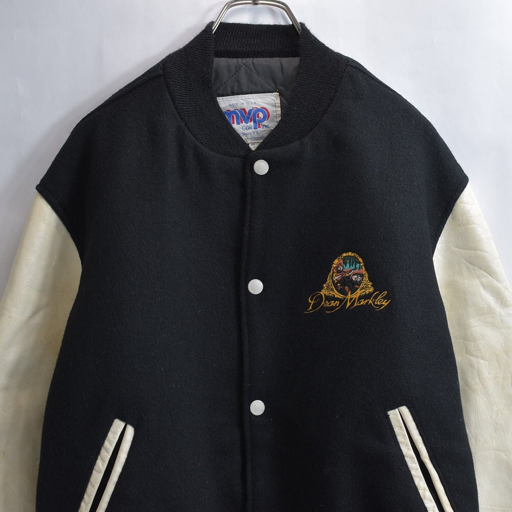 90s～ mvp アメリカ製 ワンポイント刺繍 デザイン アワードジャケット