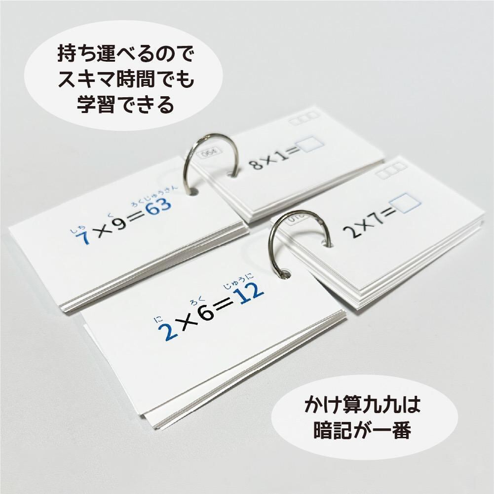 中学受験 かけ算九九（算数） 暗記カード | Stacky 〜子どもたちの学習