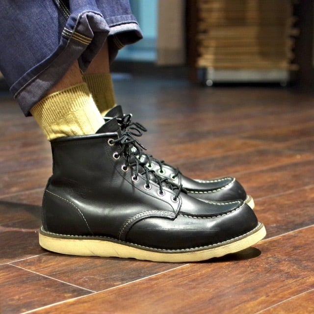 RED WING 8130 / IRISH SETTER MOC TOE BOOTS BLACK / レッドウイング
