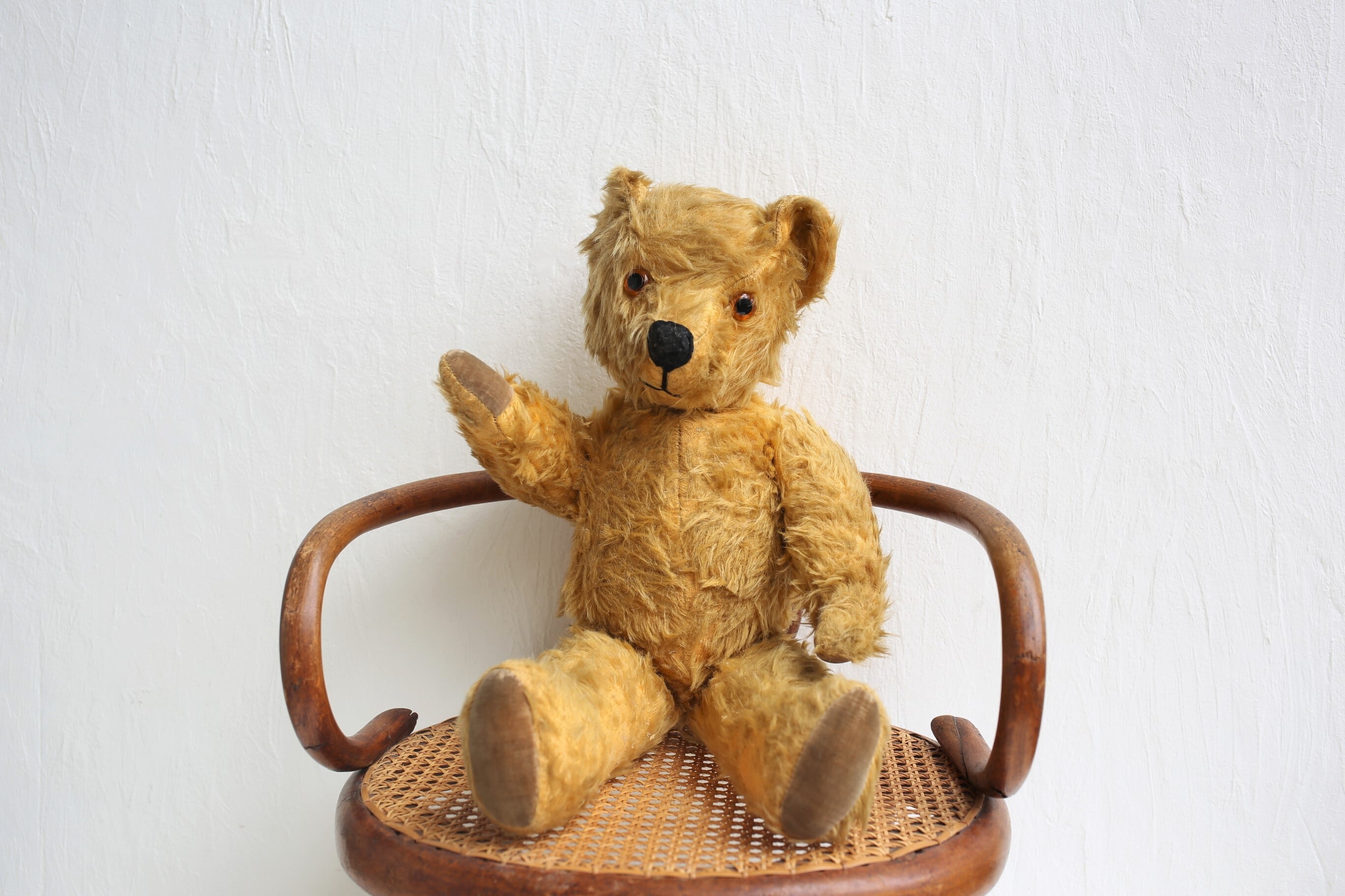 イギリス アンティーク ヴィンテージ テディベア ゴールドモヘアの兄弟