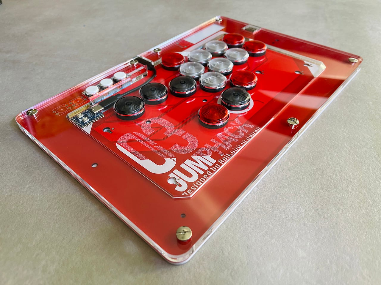 自作キット】JumpHack03第3世代プロトタイプ スト6向けレバーレス