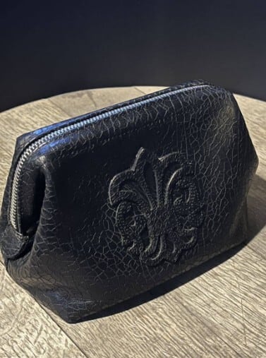 CHROME HEARTS クロムハーツ レザーコスメポーチ デザートグロスレザー