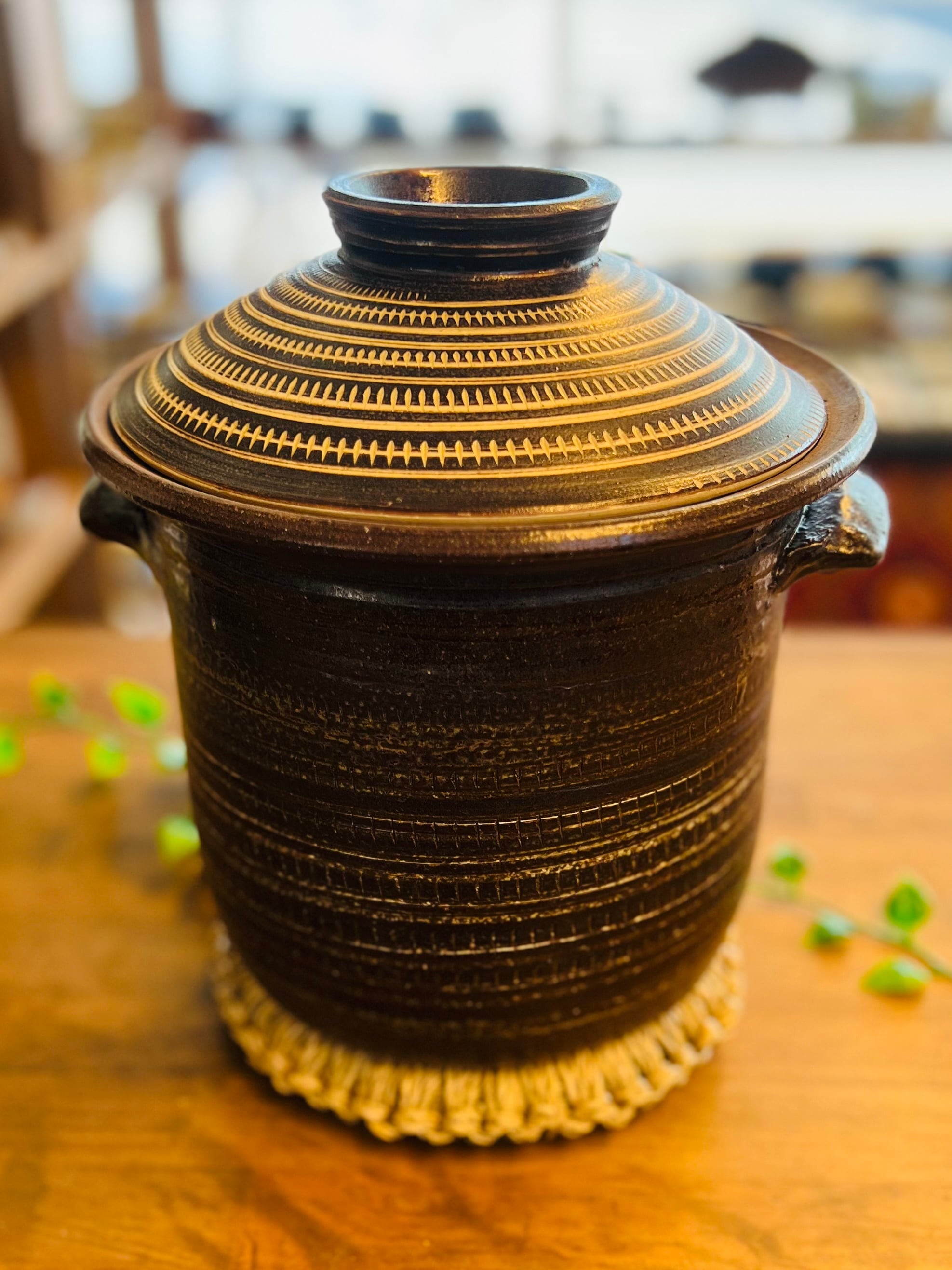 小石原焼マルワ窯】ごはん土鍋5合用 | すずめ道具店 ON LINE