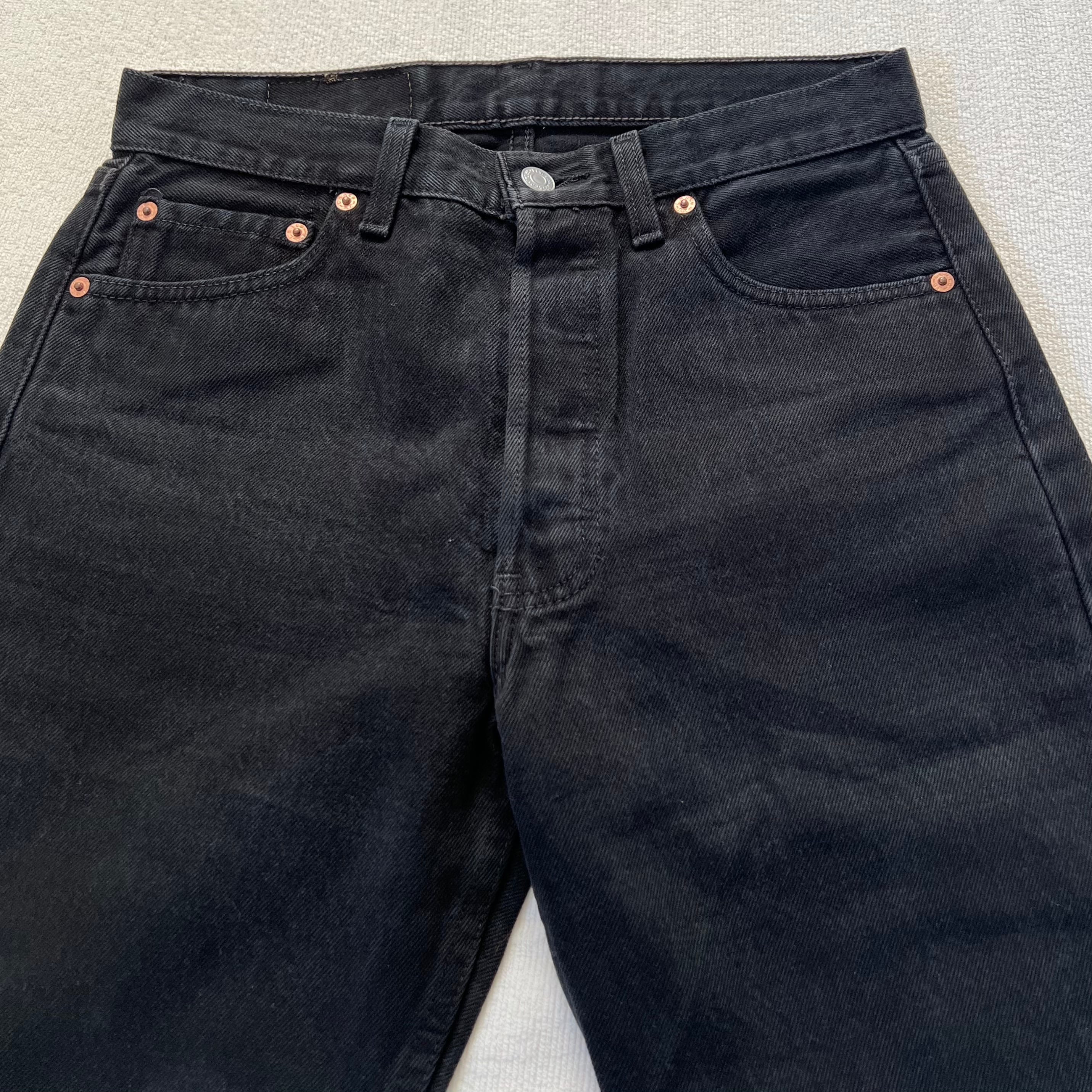 Levi's 501 USA製 W29 リーバイス ブラック デニム ジーンズ 後染め 黒