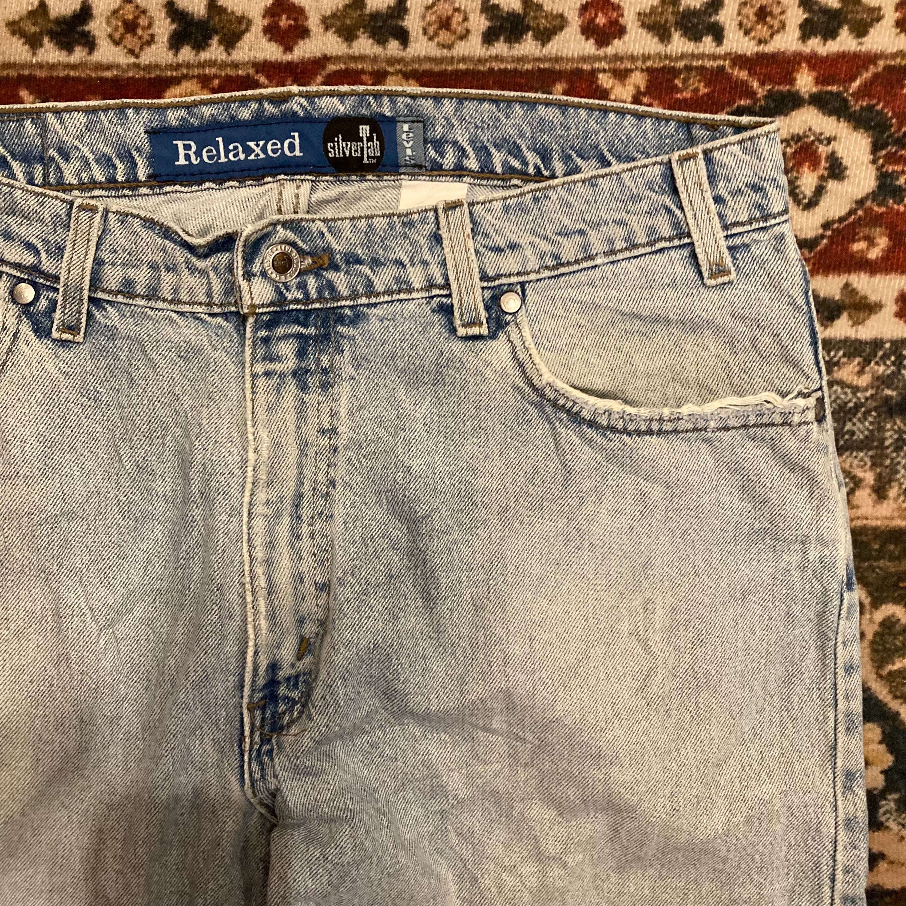 90s USA製 Levi's Silber Tab リーバイス デニムパンツ W36 L32 W92cm