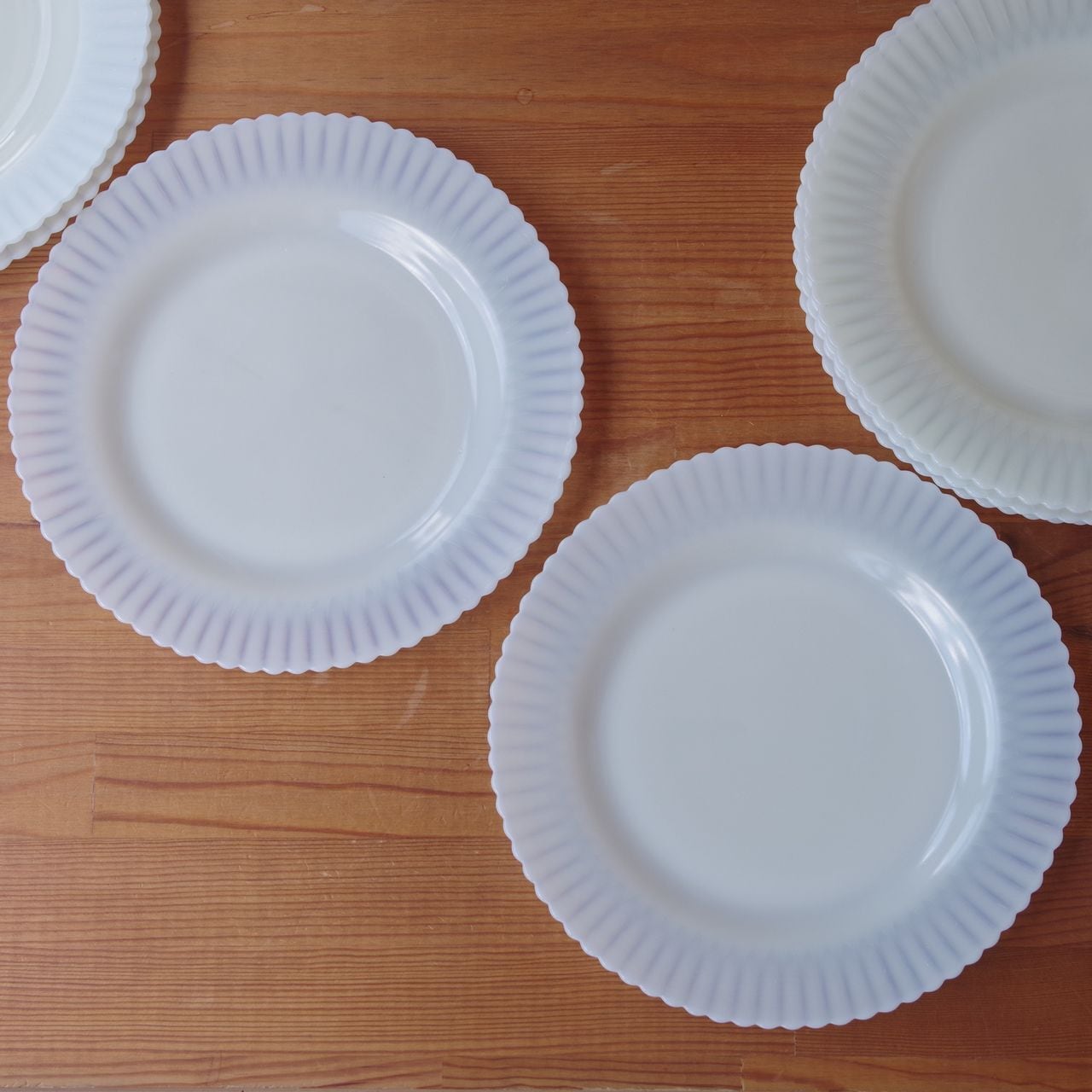 マクベスエバンス ペタルウェア クレマックス ミルクガラス ランチ