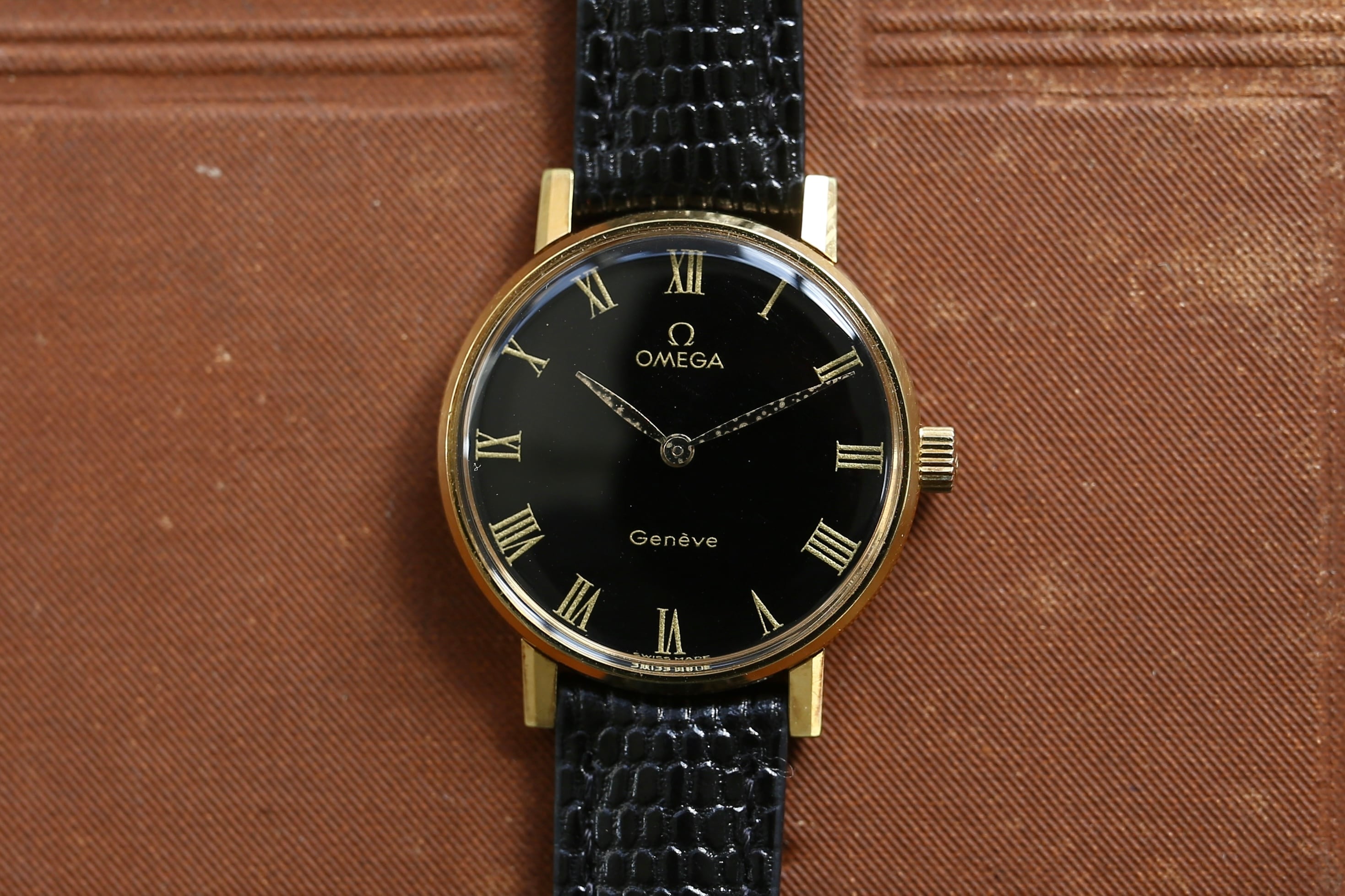 OMEGA】 1975年製 オメガ ジュネーブ レディース ブラックラッカー