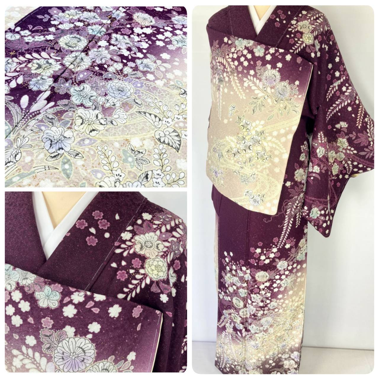 銀通し辻ヶ花訪問着（新品未使用） 辻ヶ花訪問着 銀