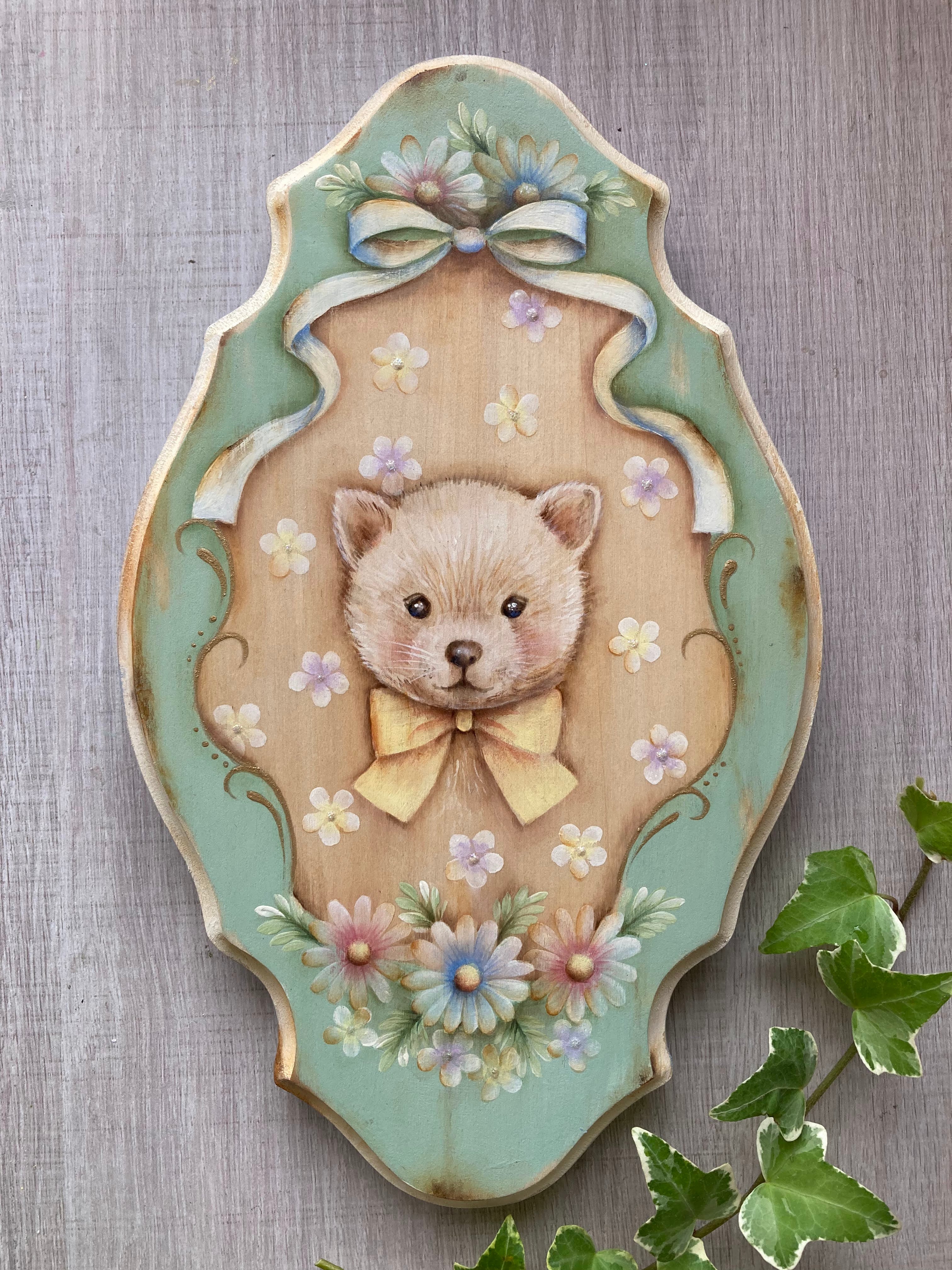 トールペイントパケット （描き方の説明書）白柴 | アトリエ ゆーみん