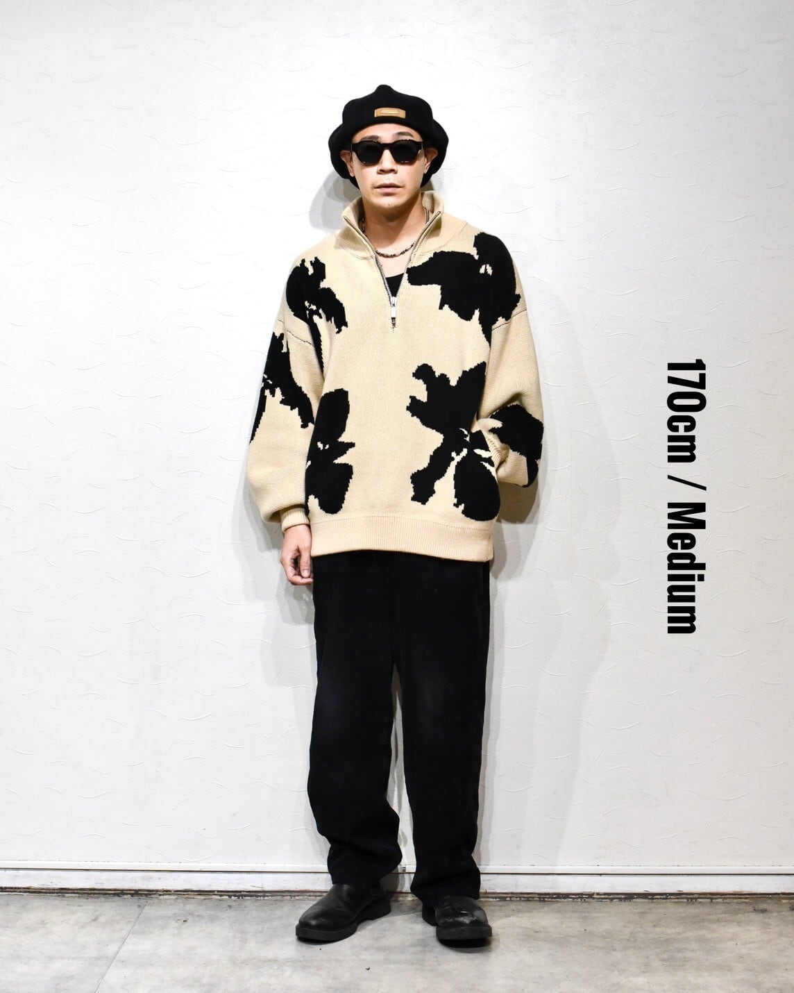 AMBERGLEAM - Bicolor Half Zip Sweater ¥36000+tax | KODONA in the House