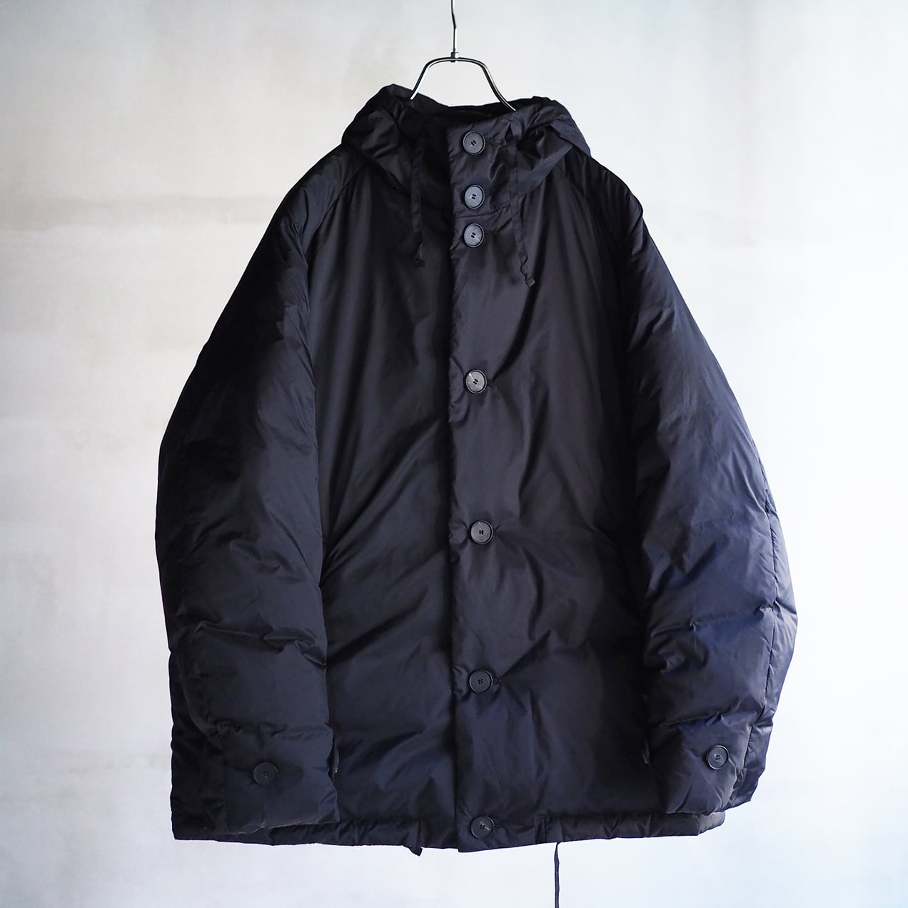 YOKO SAKAMOTO DOWN ANORAK RE BLACK | 洋服と工芸 omitsu