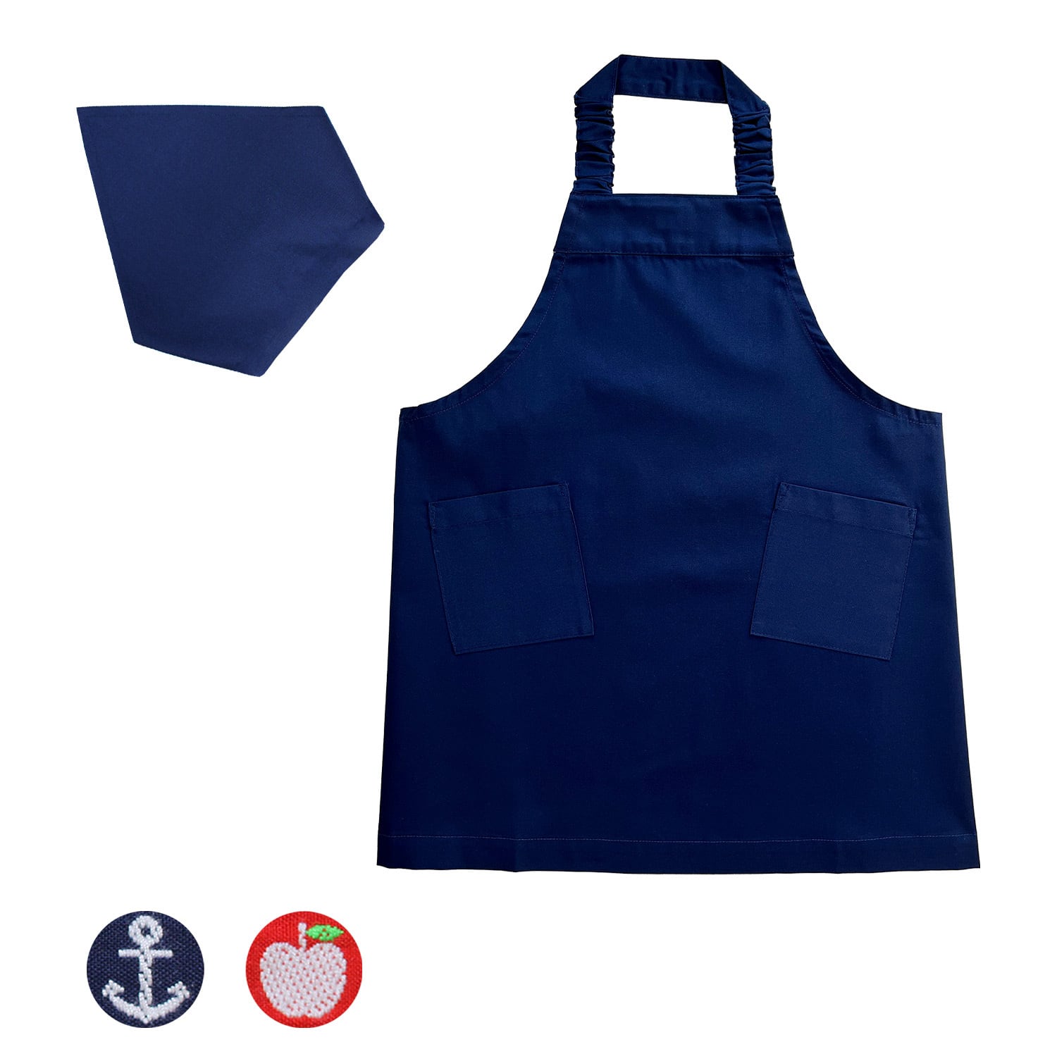 エプロン・三角巾セット （シワになりにくいお手入れらくらく素材） S