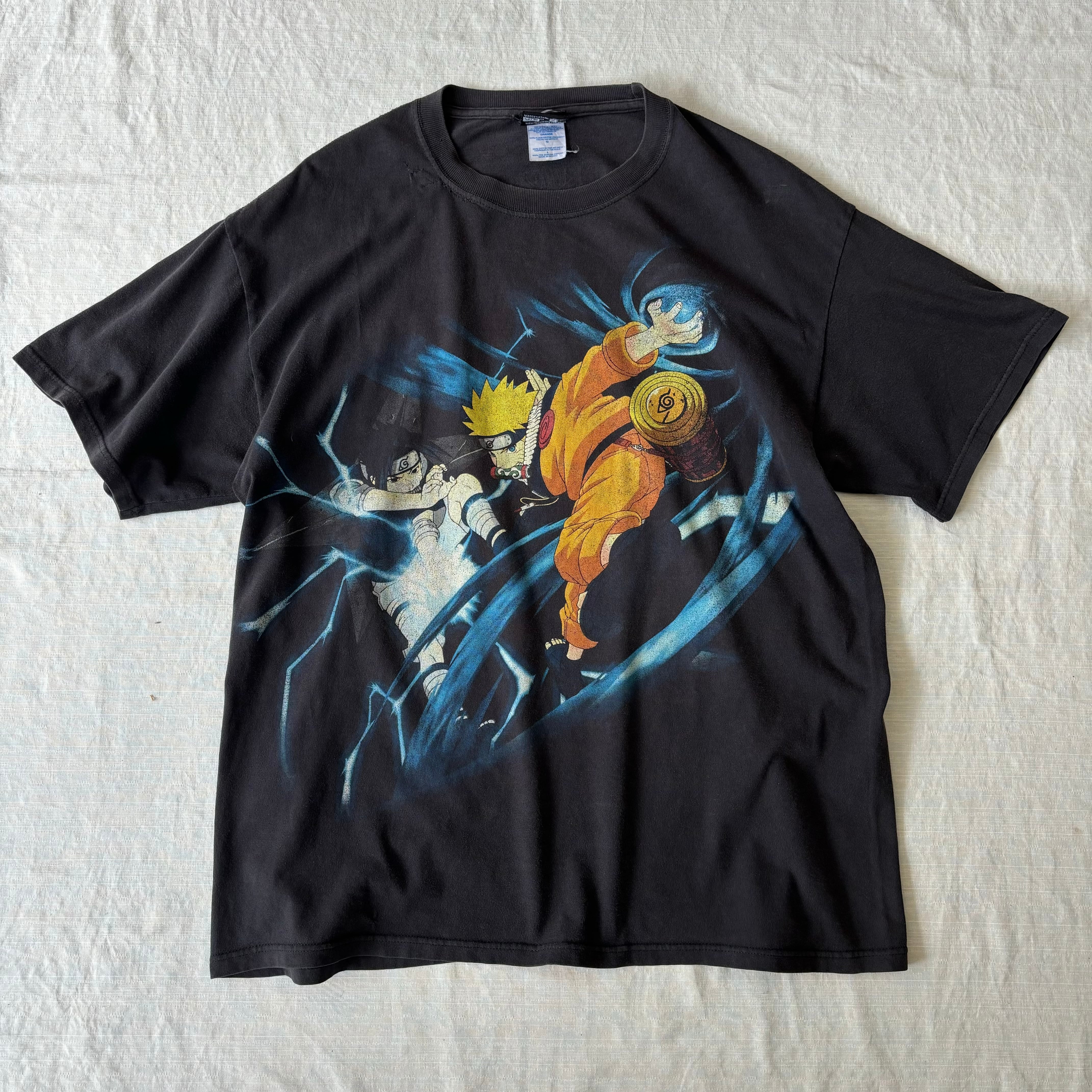 00's NARUTO/ナルト 半袖プリントTシャツ アニメTシャツ キャラT 古着