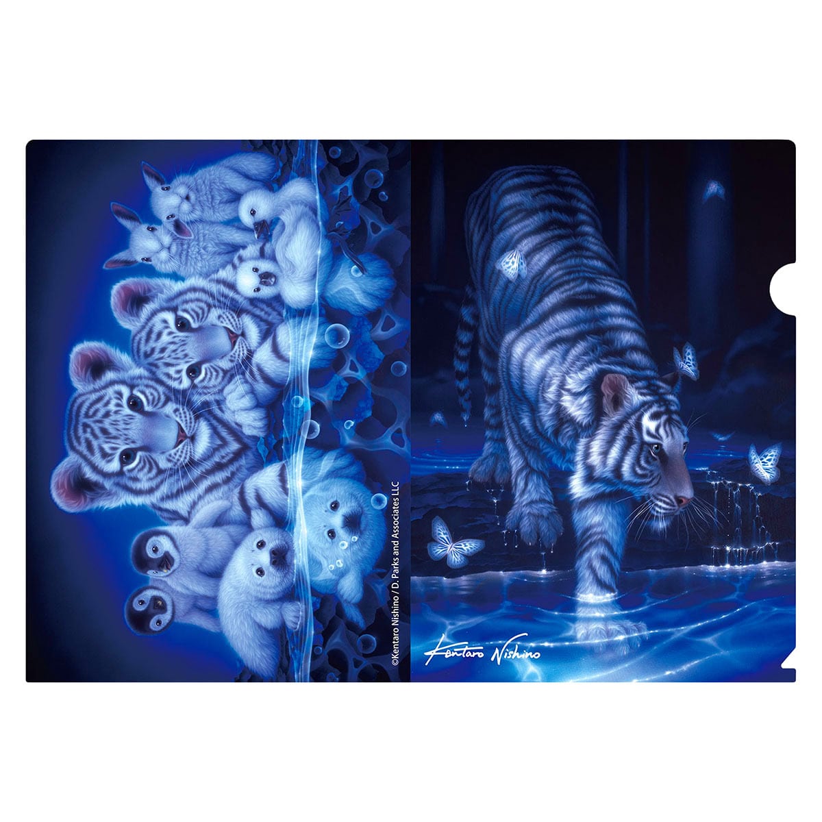 クリアファイル「ホワイトタイガー2」 | 西野健太郎アートショップ