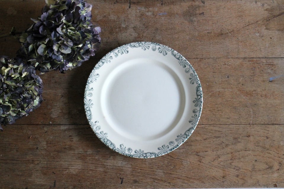 フランス サラン窯 Terre de fer（テールドフェール)プレート 305mm