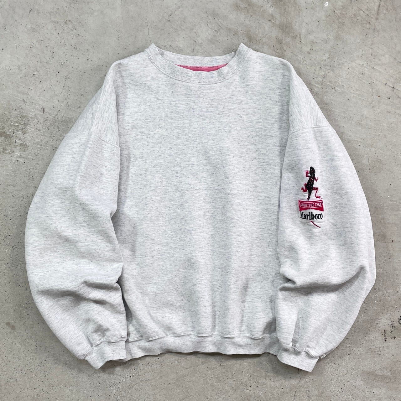 90年代 Marlboro マルボロ スウェットシャツ リザード 企業ロゴ刺繍