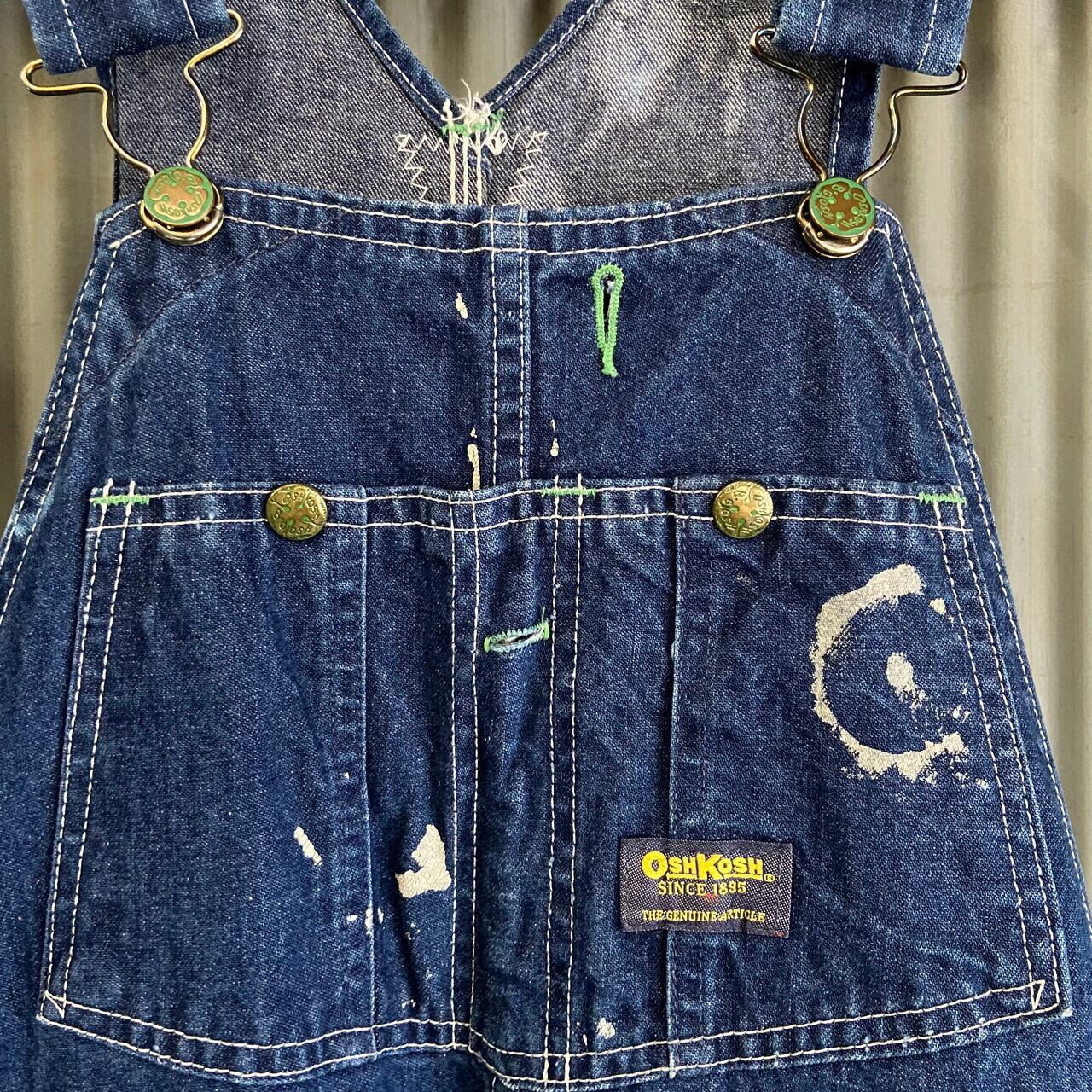 70年代〜80年代 USA製 OSHKOSH オシュコシュ デニム オーバーオール