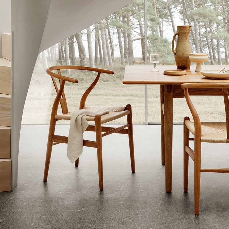 生産終了】CH24 Yチェア チーク ナチュラル ペーパーコード