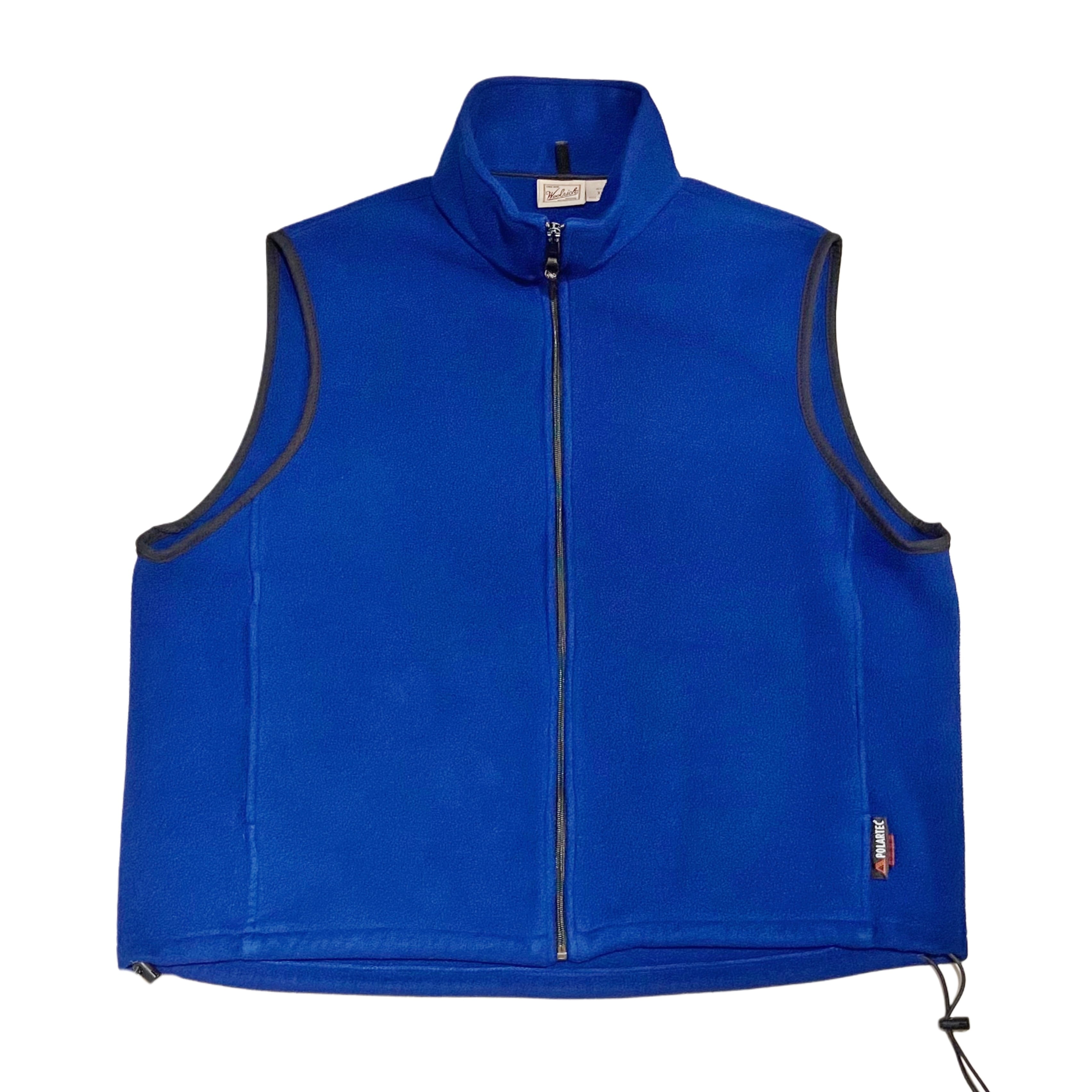 90s ウールリッチ Woolrich フリース ベスト【XL】ブルー | BACK IN