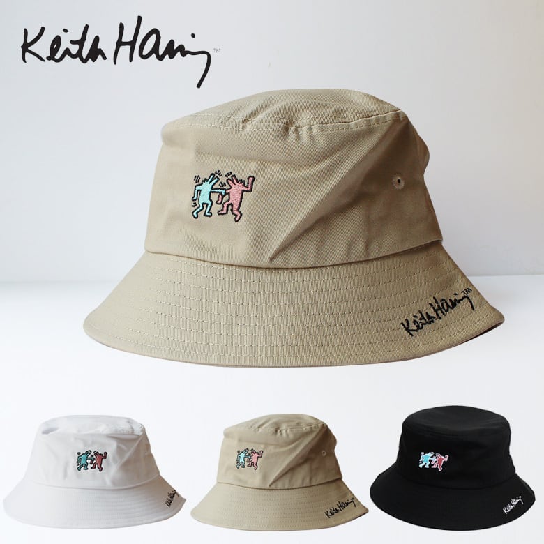 kh-hat2024】Keith Haring キースヘリング アート ロゴ プリント