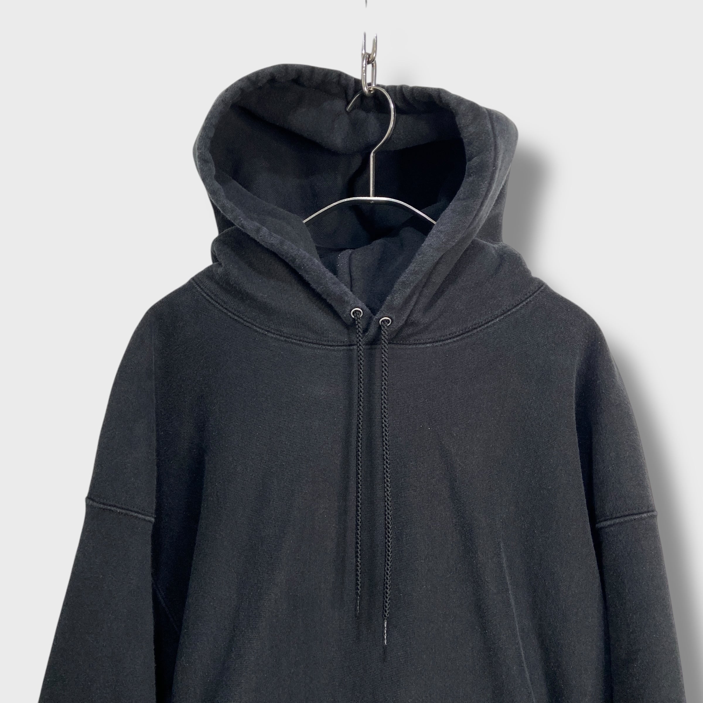 00s チャンピオン プレミアムリバースウィーブ 目なし パーカー 黒 XL