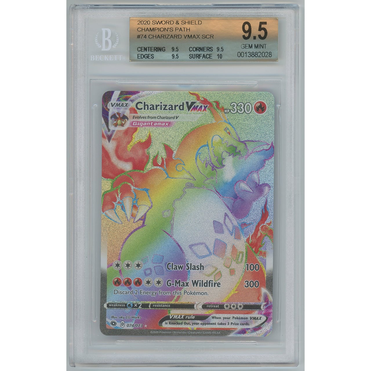 高騰中！PSA10 リザードン VMAX SSR 6連番 PSA10 リザードンVMAX