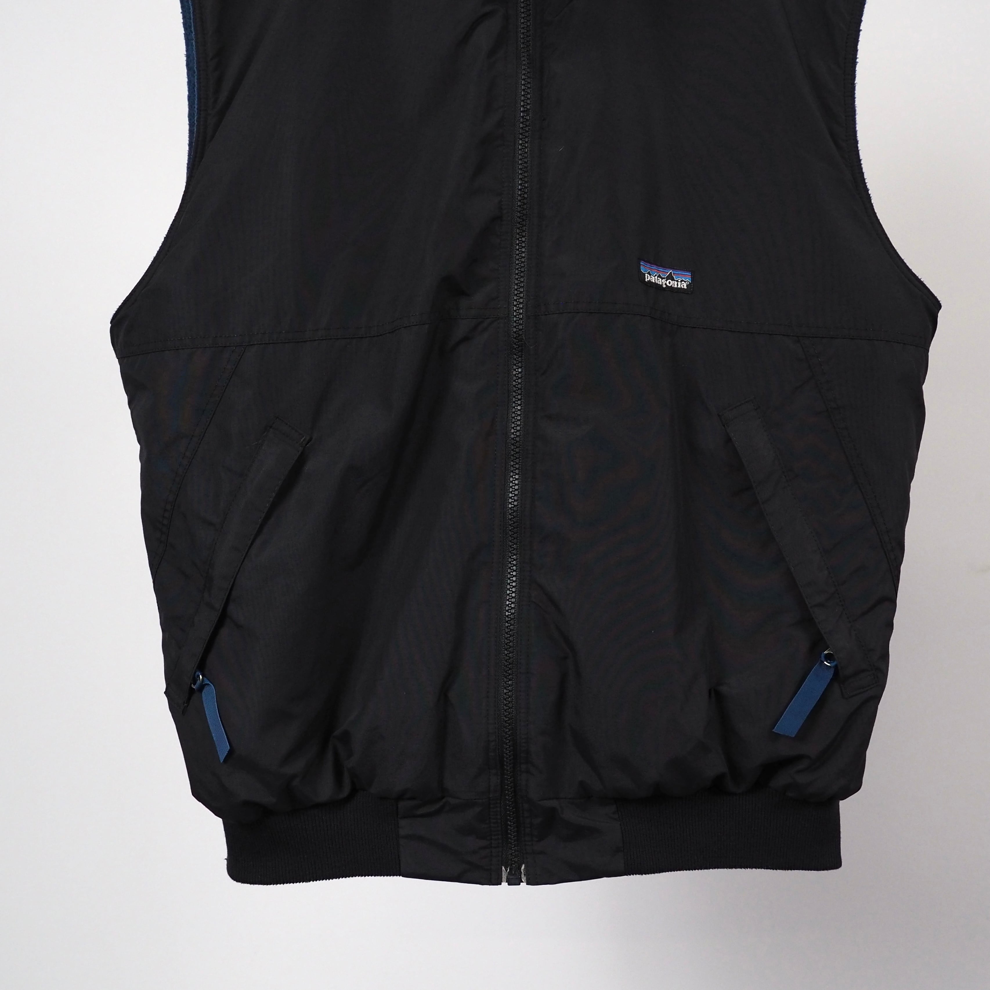 Patagonia shelled synchilla vest L black 90's パタゴニア シェルド