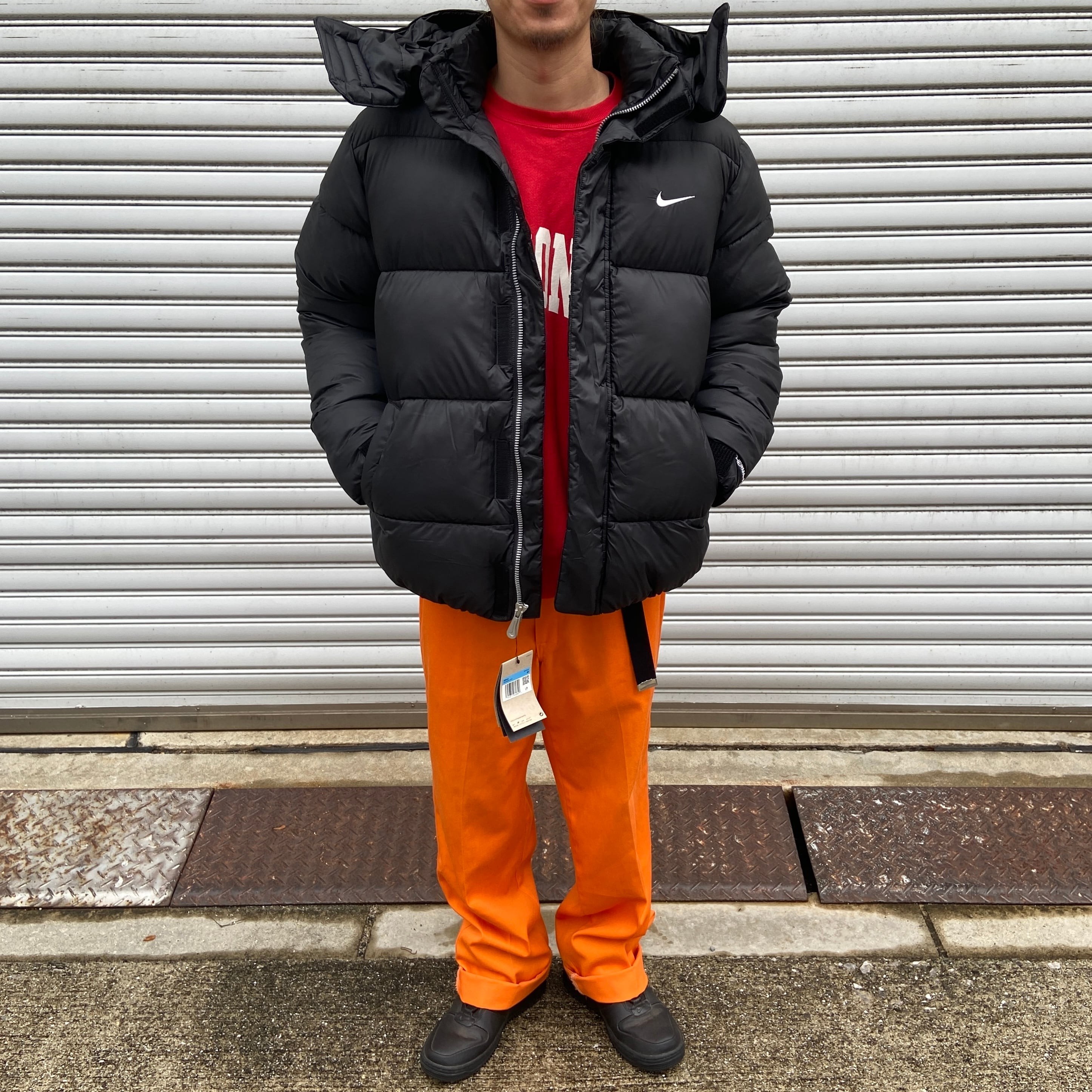 新品 NIKE 中綿ダウンジャケット THERMA-FIT 黒 メンズM ナイキ | 古着