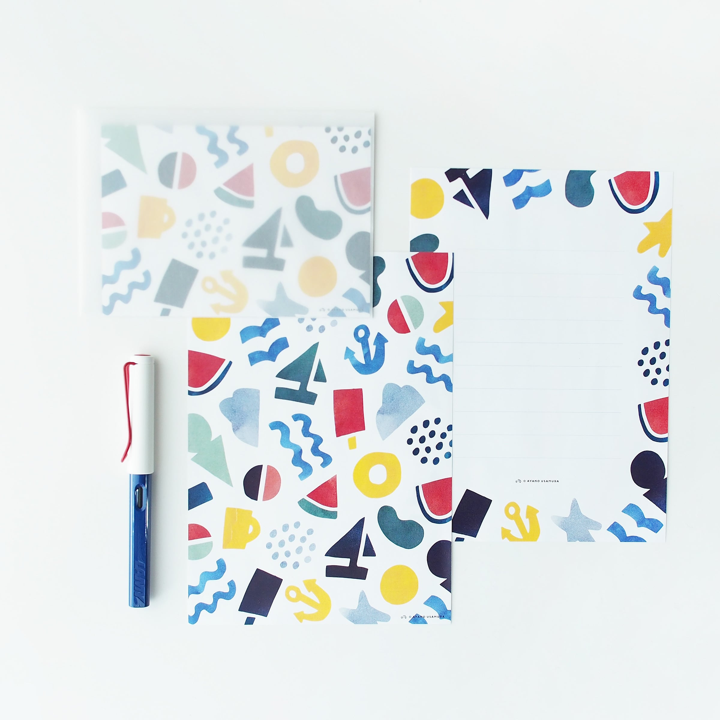 LL便箋レターセット｜夏をつくるパーツ | ASANEL